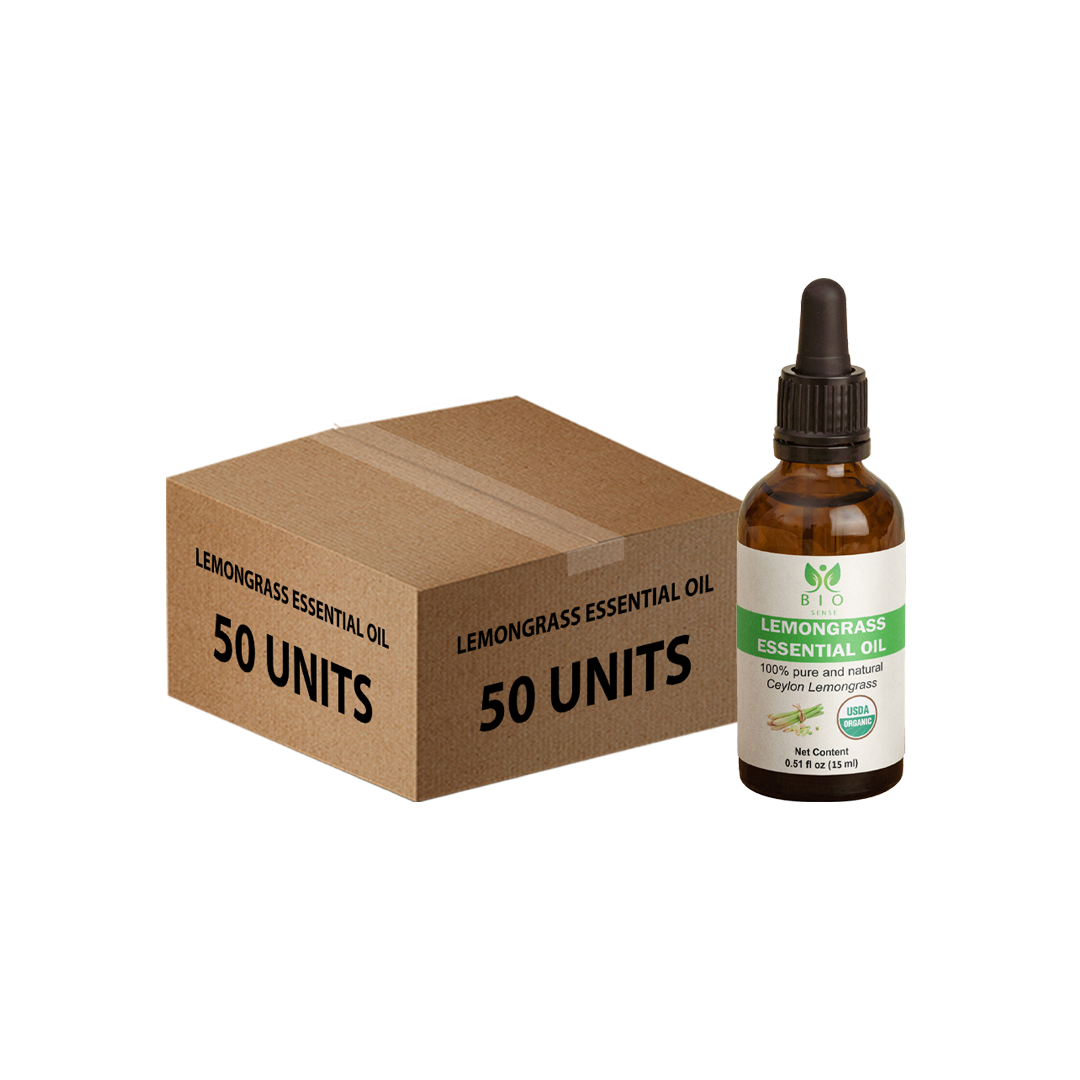Bio Sense Lemongrass Essential Oil 15 ml Bulk Pack (50 Units)