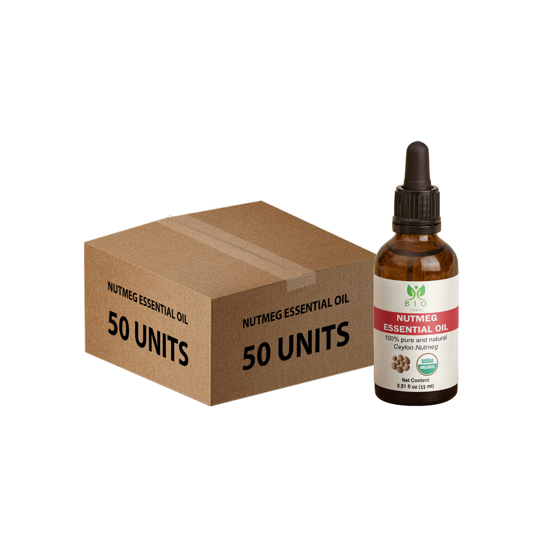Bio Sense Nutmeg Essential Oil 15 ml Bulk Pack(50 Units)