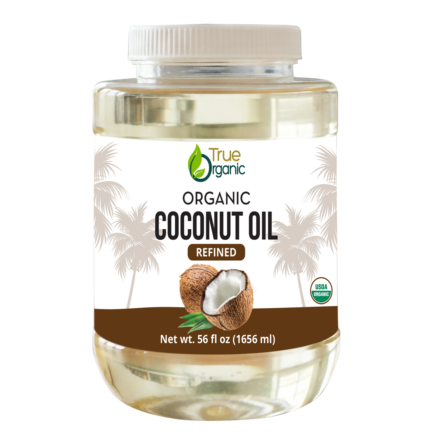 True Organic Refined Coconut Oil 56 fl oz