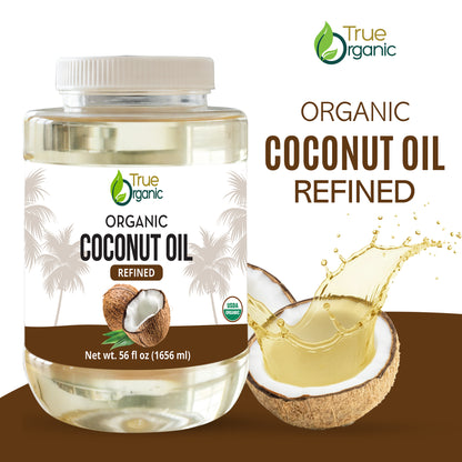 True Organic Refined Coconut Oil 56 fl oz