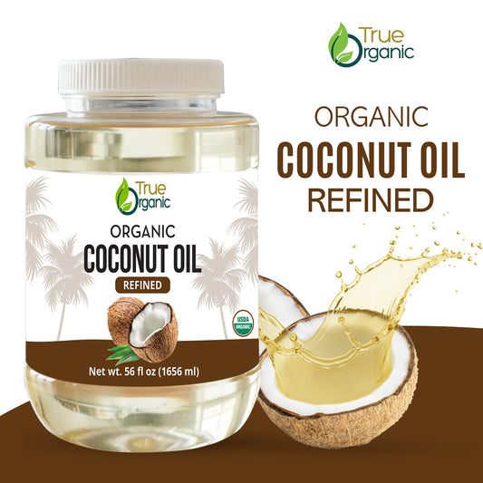 True Organic Refined Coconut Oil 56 fl oz