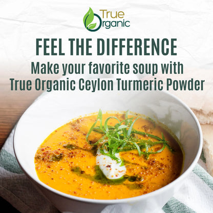 True Organic Ceylon Turmeric Powder 16 Oz