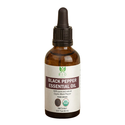 True Organic Black Pepper Essential Oil 15 mL (0.5 Fl Oz) - True Organics