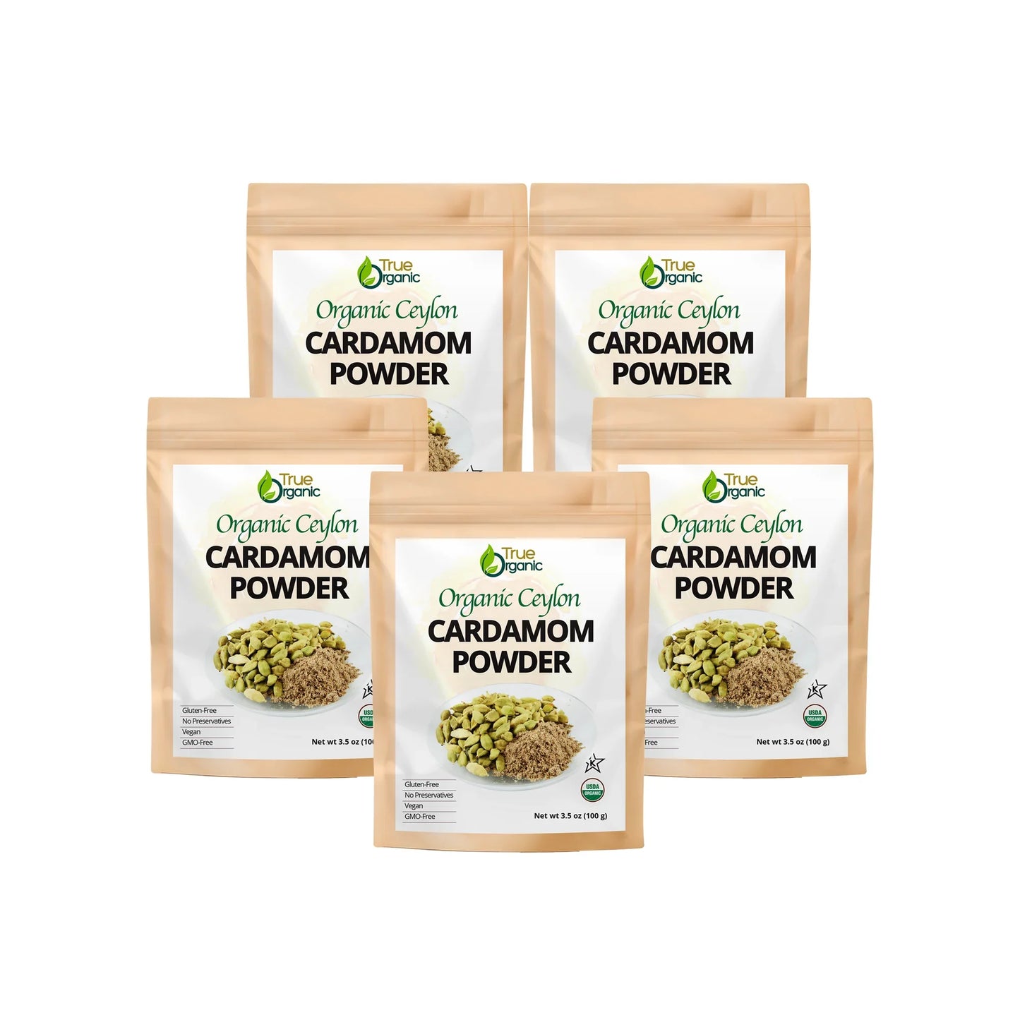True Organic Cardamom Whole 3.5 oz