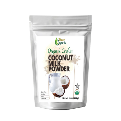 True Organic Ceylon Coconut Milk Powder, 1 Pound Bulk Bag - True Organics