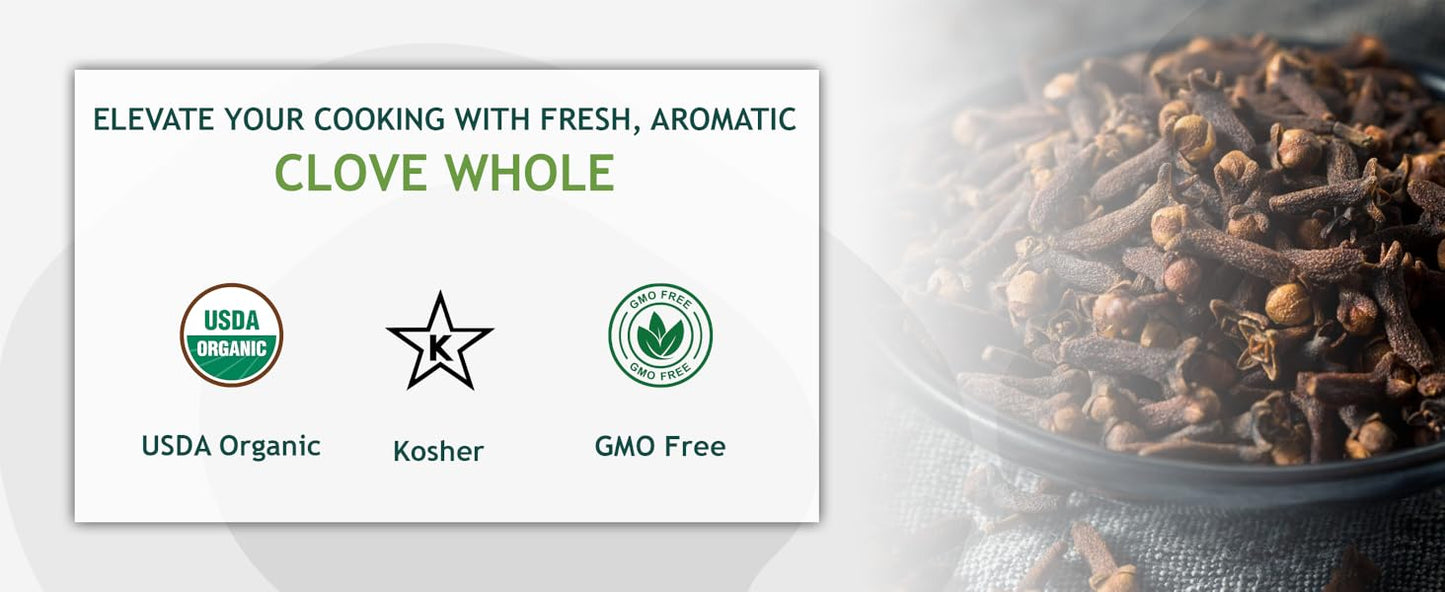 True Organic Cloves Whole 16 Oz