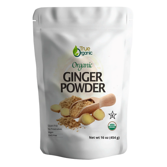 True Organic Ceylon Ginger Powder, 1 Pound Bulk Bag