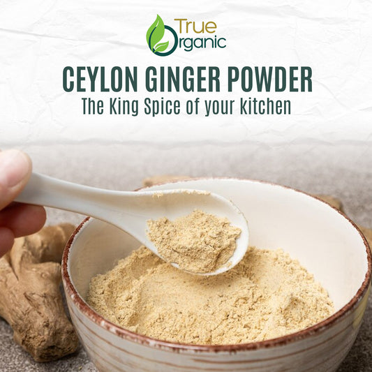True Organic Ceylon Ginger Powder, 1 Pound Bulk Bag