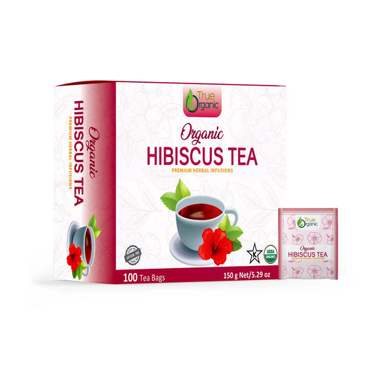 True Organic Hibiscus Tea, 100 Tea Bags.