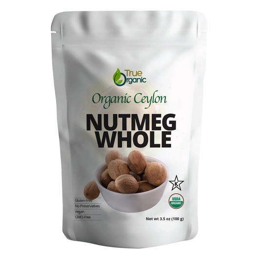 True Organic Nutmeg Whole 3.5 Oz