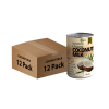 True Organic Unsweetened Coconut Milk Can 13.5 fl oz, ( 12 Units )